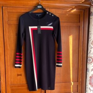 Tommy Hilfiger Navy Dress with Red and White Stripes